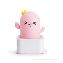 Cartoon LED night USB silicone lamp for baby